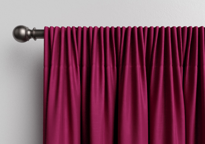 Kyoto Faux Silk, Pink Rouge - Made to Measure Curtains - Image 9